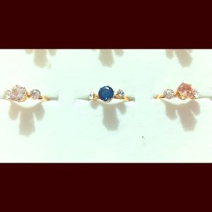 3 beautiful fashion rings.